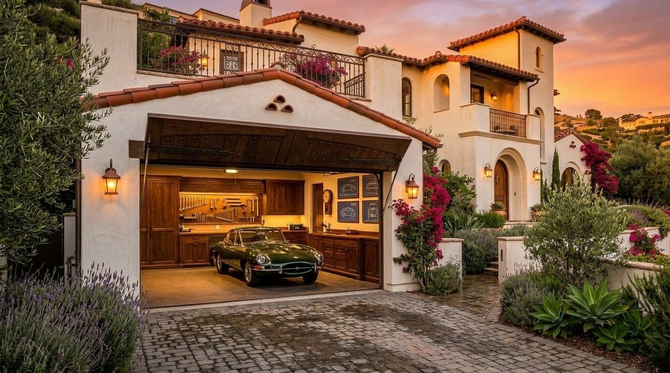 Local Garage Door Oscar Garage Door Gliding Open Revealing Warm Illuminated Interior
